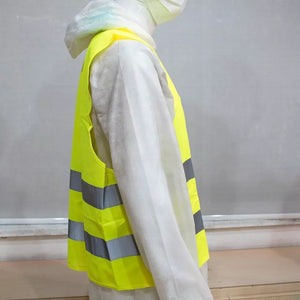 Hi-Vis Yellow Safety Vest - High Visibility Waistcoat, EN471 Certified, XL Size