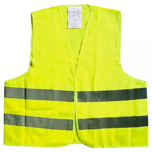 Hi-Vis Yellow Safety Vest - High Visibility Waistcoat, EN471 Certified, XL Size