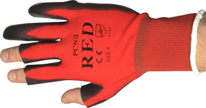 UCI PCN-12 RED Colour Coded Partially Fingerless Site Gloves