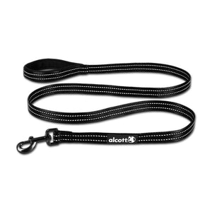 Black Reflective Neoprene Padded Dog Lead - RS Solutions
