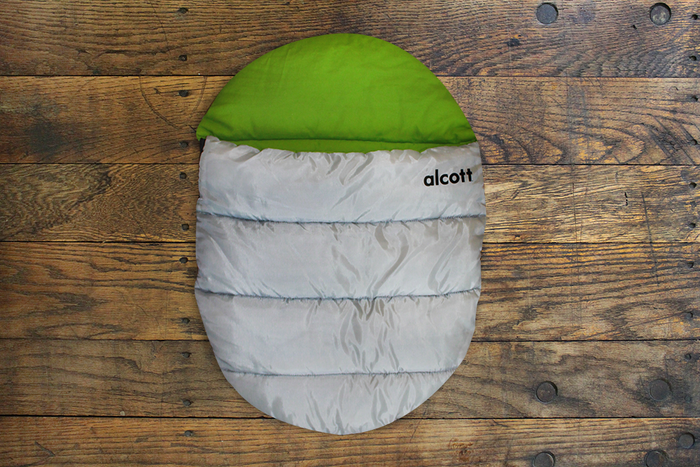 Alcott Explorer Dog Sleeping Bag, Small/Medium, Grey/Green